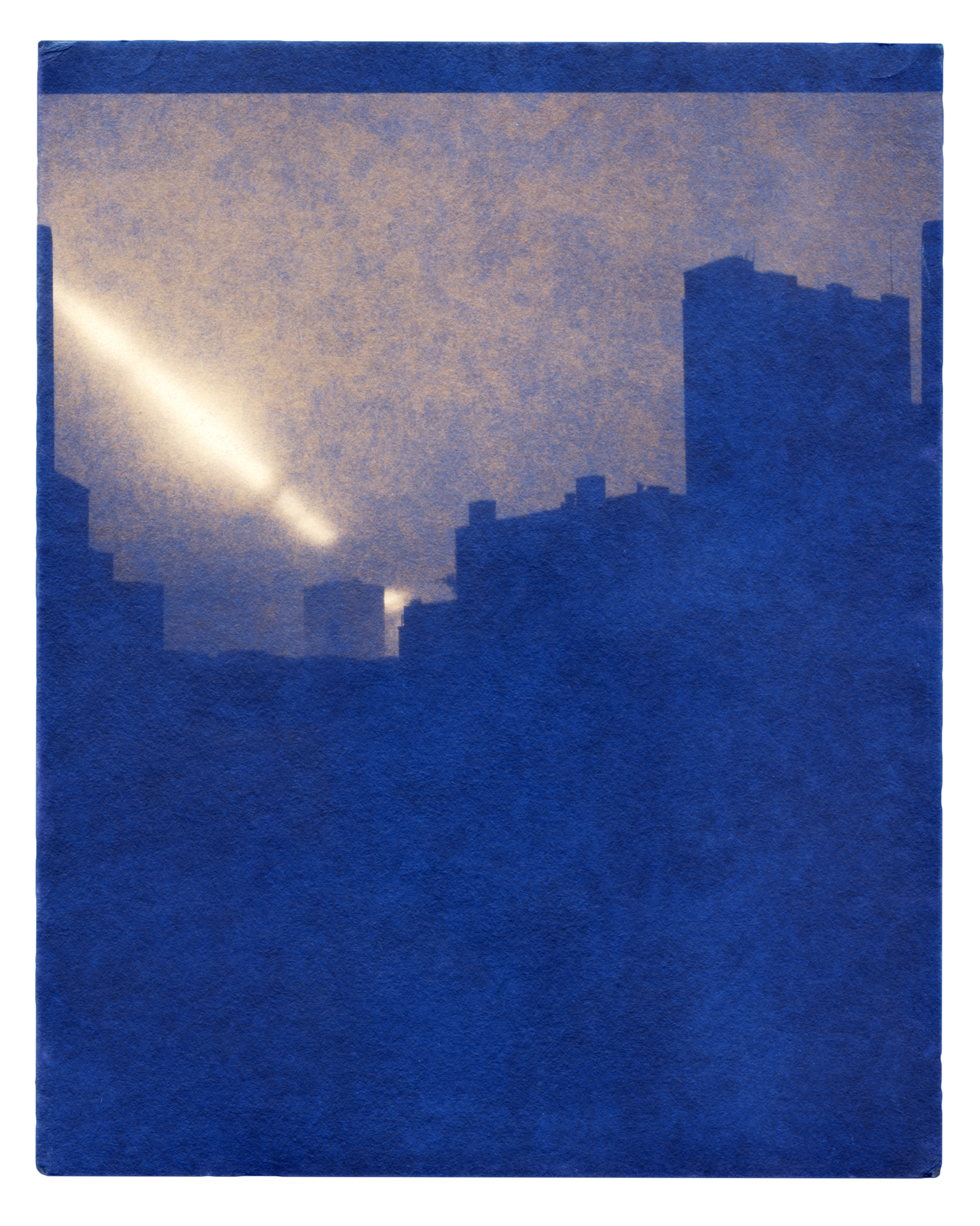 A sunset over new york